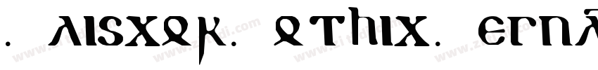 Gliscor Gothic Regul字体转换